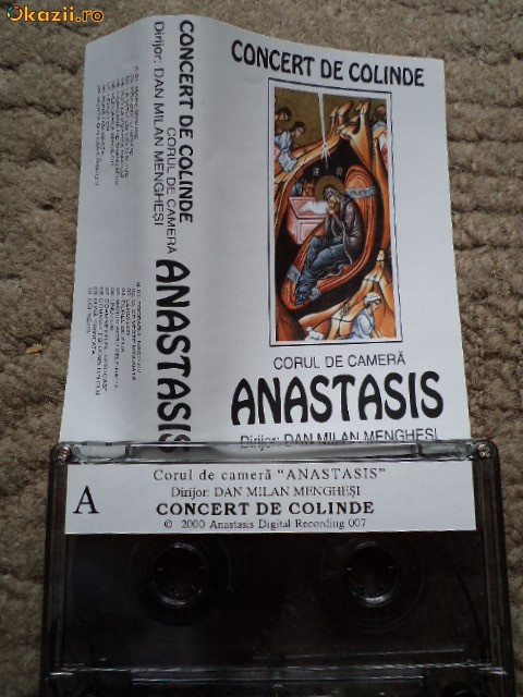 corul de camera anastasis concert de colinde cor caseta audio muzica religioasa