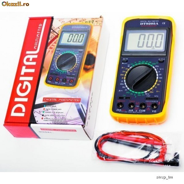 Multimeter aparat de masura DT-9205A Multimeter aparat de masura DT-9205A