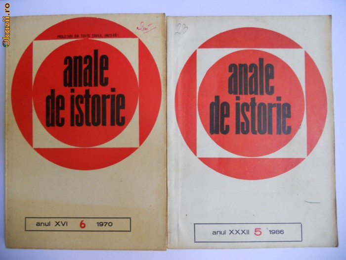 ANALE DE ISTORIE NR.5 SI 6,BUCURESTI,1970