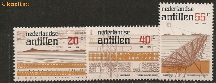 Antilele Olandeze 1978 - TELECOMUNICATII, serie nestampilata, DB12