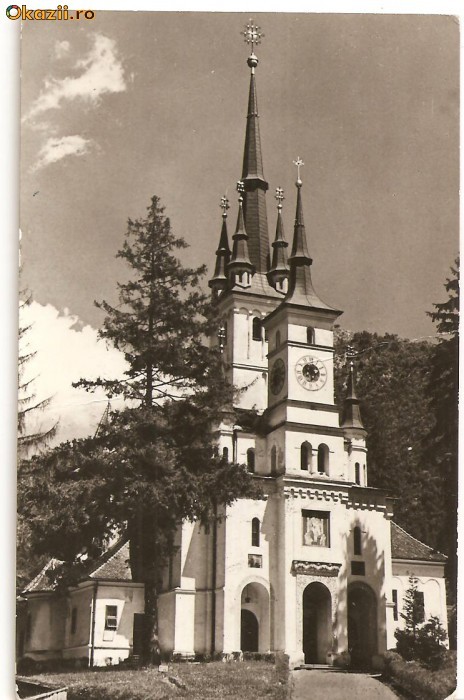 CPI (B579) BRASOV, BISERICA SF. NICOLAE ( SEC XV ), EDITURA MERIDIANE, CPCS, CIRCULATA, 04.07.1970, STAMPILE, TIMBRU
