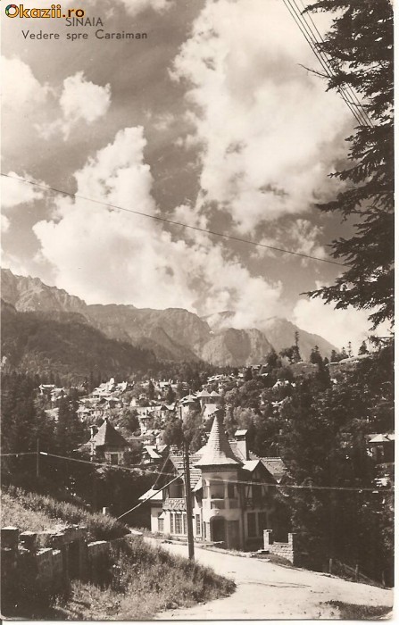 CPI (B567) SINAIA, VEDERE SPRE CARAIMAN, EDITURA CPCS, CIRCULATA, 1960, STAMPILE, TIMBRU FILATELIC