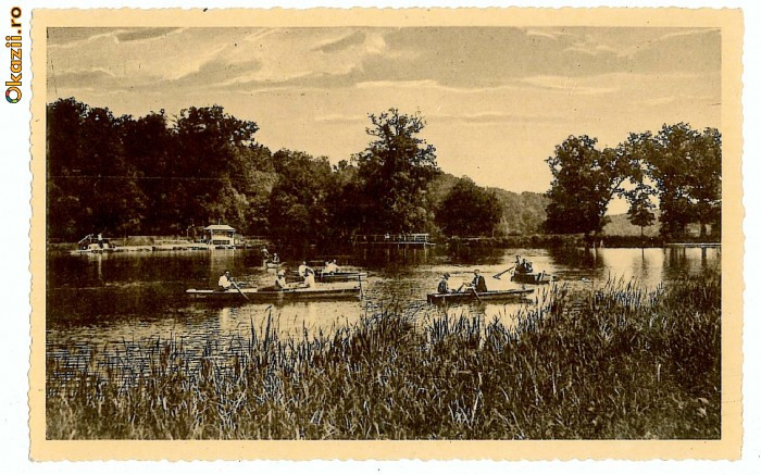 328 - SIBIU, Lacul Dumbravei - old postcard - unused - 1937