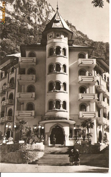 CPI (B623) BAILE HERCULANE, HOTEL CERNA, EDITURA MERIDIANE, CPCS, SCRISA SI NECIRCULATA, DATATA 07.11.1965