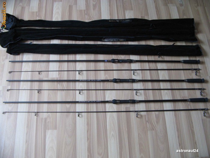 Set 3 Lansete Superior Carp Pokee Carbon 3 Metri din 2 Bucati 3,5 Lbs Super Calitate foto mare Set 3 Lansete Superior Carp Pokee Carbon 3 Metri din 2 Bucati 3,5 Lbs Super Calitate foto mare