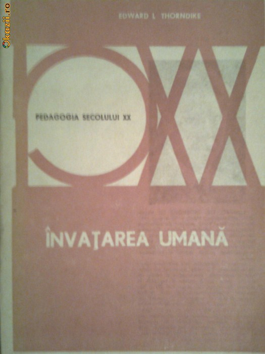 Invatarea umana-Edward L.Thorndike