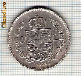 53 Moneda 100 LEI 1936 -starea care se vede -ceva mai buna decat scanarea