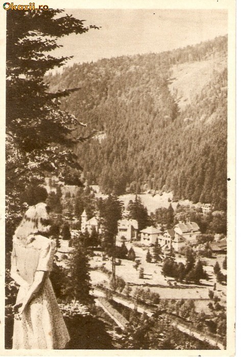 R-1065 Romania, RPR, Tusnad, Vedere, circulata