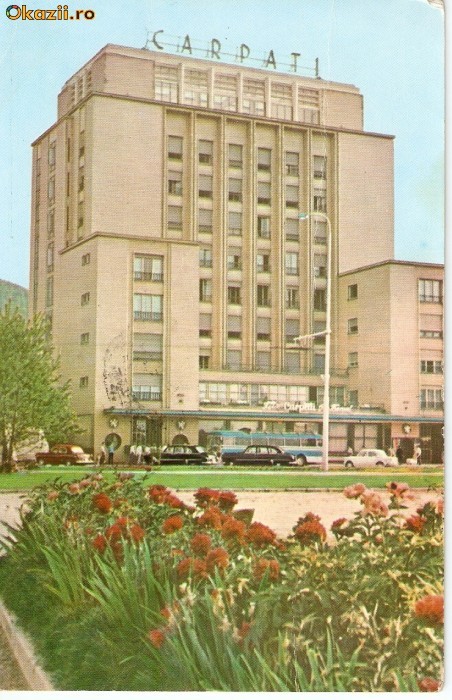 R-10029 Romania, RPR, Brasov, Hotelul &quot;Carpati&quot;, circulata,