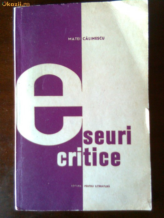 Eseuri critice-Matei Calinescu