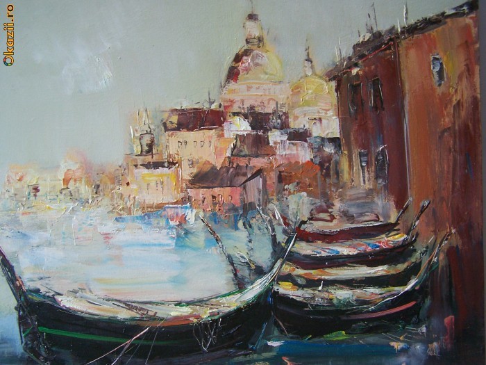 Asfintit Venetian- Ulei pe pinza - DANUTI AVRAM foto mare Asfintit Venetian- Ulei pe pinza - DANUTI AVRAM foto mare
