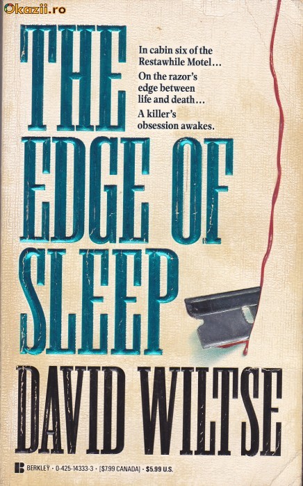 Carte in limba engleza: David Wiltse - The Edge of Sleep