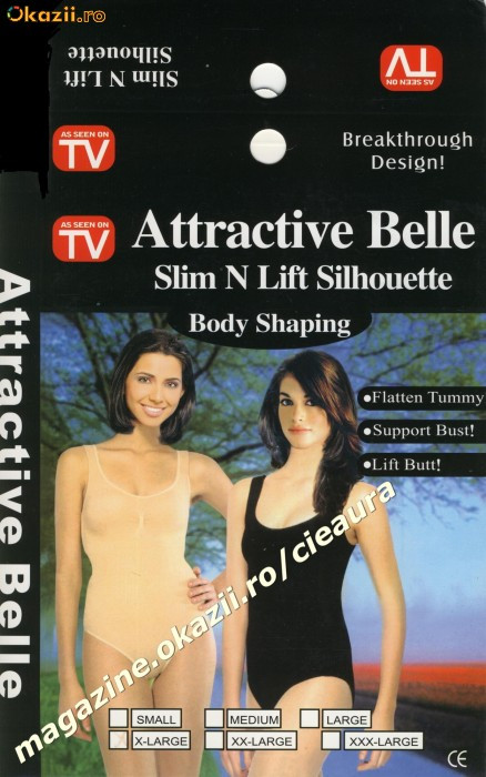 BODY SHAPING &quot; ATTRACTIVE BELLE&quot; SLIM N LIFT SILHOUETTE AS SEEN ON TV CORSET DAMA SLABIT/ SLABIRE / INGUSTARE / SUBTIERE FORME TALIE BURTA ARIPIOARE