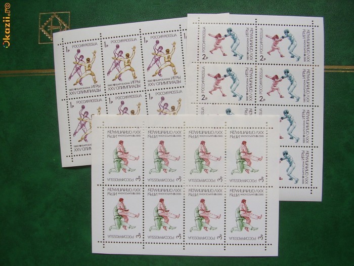 Rusia 1992 sport olimpiada mi 245-247 3 kleib.