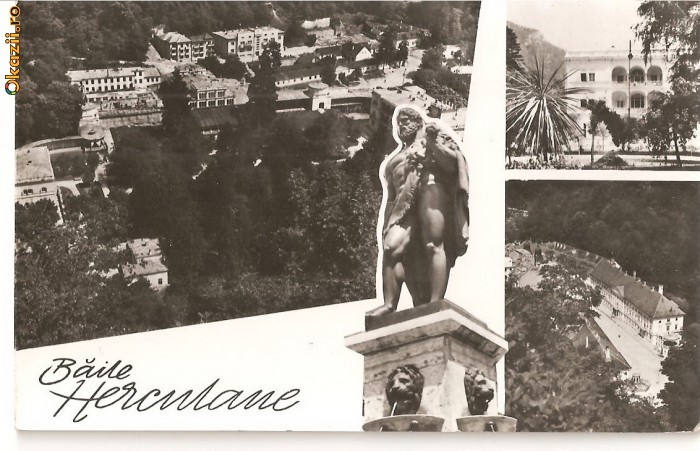 CPI (B748) BAILE HERCULANE, EDITURA, CPCS, CIRCULATA, 25.10.1958, STAMPILE CPI (B748) BAILE HERCULANE, EDITURA, CPCS, CIRCULATA, 25.10.1958, STAMPILE
