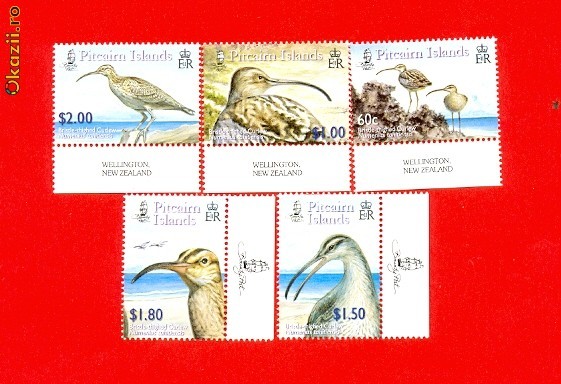 ST-10=PITCAIRN ISLAND 2005 Pasari Mi 685-689 MNH ST-10=PITCAIRN ISLAND 2005 Pasari Mi 685-689 MNH