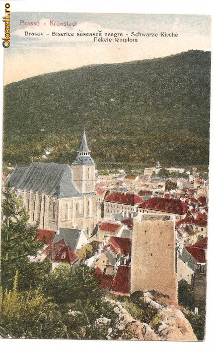 CPI (B433) BRASOV, BRASSO, KRONSTADT, BISERICA SASEASCA NEAGRA, EDITATA 1917