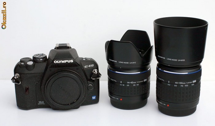 Pack Olympus E-410 Noir Avec Double Objectif 14-42mm & 40-150mm + Sacoche