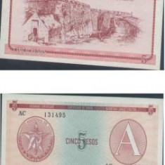 bnk bn Cuba 5 pesos exchange certificate seria A