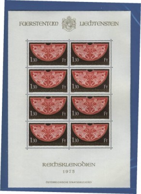 ST-84=LIECHTENSTEIN Mi nr 571 Kleinbogen MANTAUA foto