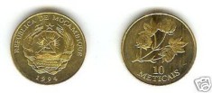 bnk mnd Mozambic 10 meticais 1994 unc