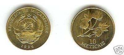 bnk mnd Mozambic 10 meticais 1994 unc foto