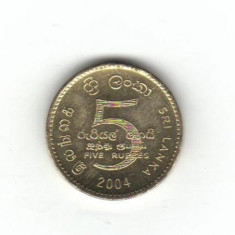 bnk mnd Sri Lanka 5 rupii 2004 unc