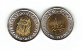 Bnk mnd Egipt 1 pound 2005 unc , bimetal, Africa