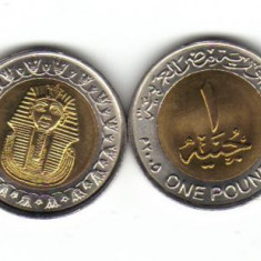 bnk mnd Egipt 1 pound 2005 unc , bimetal