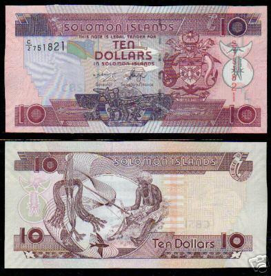 bnk bn Solomon Islands 10 $ 2005 , necirculata foto