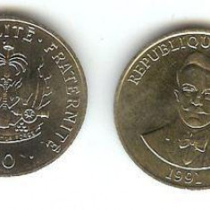 bnk mnd Haiti 50 centimes 1991 unc , personalitati
