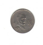 Bnk mnd Mexic 20 centavos 1976 vf , personalitati, America de Nord