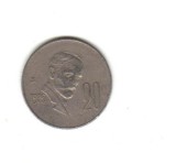 bnk mnd Mexic 20 centavos 1975 vf , personalitati