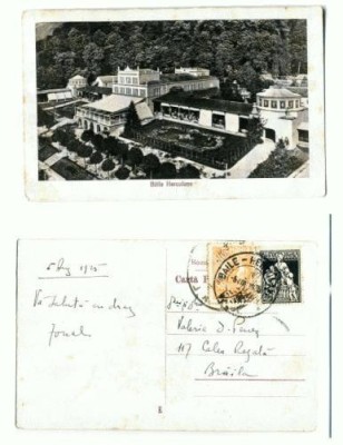 CP107-65 -Baile Herculane -circulata 1925 foto