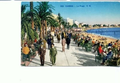 CP70-36- CANNES- La Plage, R.M. (antebelica - necirculata) foto