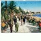 CP70-36- CANNES- La Plage, R.M. (antebelica - necirculata)