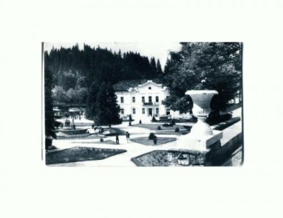 CP117-59 Borsec -Vedere din parc -RPR -circulata 1958 foto