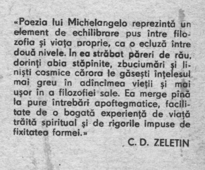 Michelangelo - Poezii foto