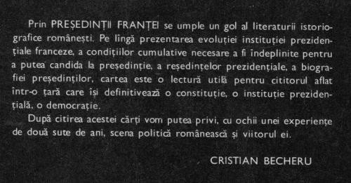 A Vianu , C Muresan , R Paiusan , S Nistor - Presedintii Frantei A Vianu , C Muresan , R Paiusan , S Nistor - Presedintii Frantei