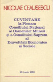 N Ceausescu - Cuvantare la plenara consiliului national al ....