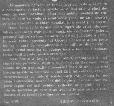 J Bratin , A Bratin - O jumatate de veac in lumea muzicii foto