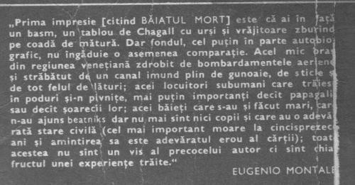 Goffredo Parise -Baiatul mort si cometele *Abecedar partea intai Goffredo Parise -Baiatul mort si cometele *Abecedar partea intai