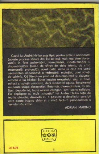 Andre Helbo - Michel Butor . Spre o literatura a semnului Andre Helbo - Michel Butor . Spre o literatura a semnului