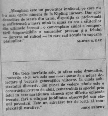 W Somerset Maugham - Placerile vietii