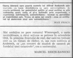 Alfred Andersch - Winterspelt