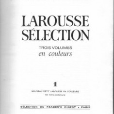 Larousse selection . trois volumes en couleurs , 1968
