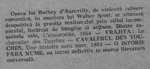 Barbey d`Aurevilly - Vrajita * Cavalerul Des Touches Barbey d`Aurevilly - Vrajita * Cavalerul Des Touches