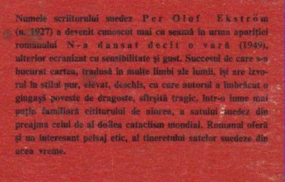Per Olof Ekstrom - N-a dansat decat o vara foto