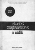 Etudes contrastives . Les modalites