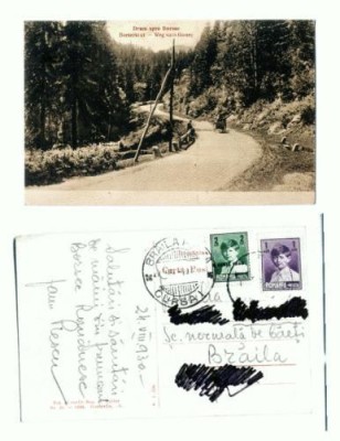 CP107-38 -Drum spre Borsec -tipar 1929 -circulata 1930 foto